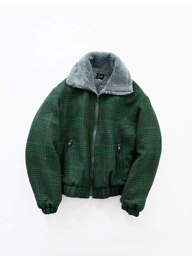 Needles (ニードルズ) Lined Boa Jacket - Houndstooth(ハウンド Needles (ニードルズ) Lined Boa Jacket - Houndstooth(ハウンド