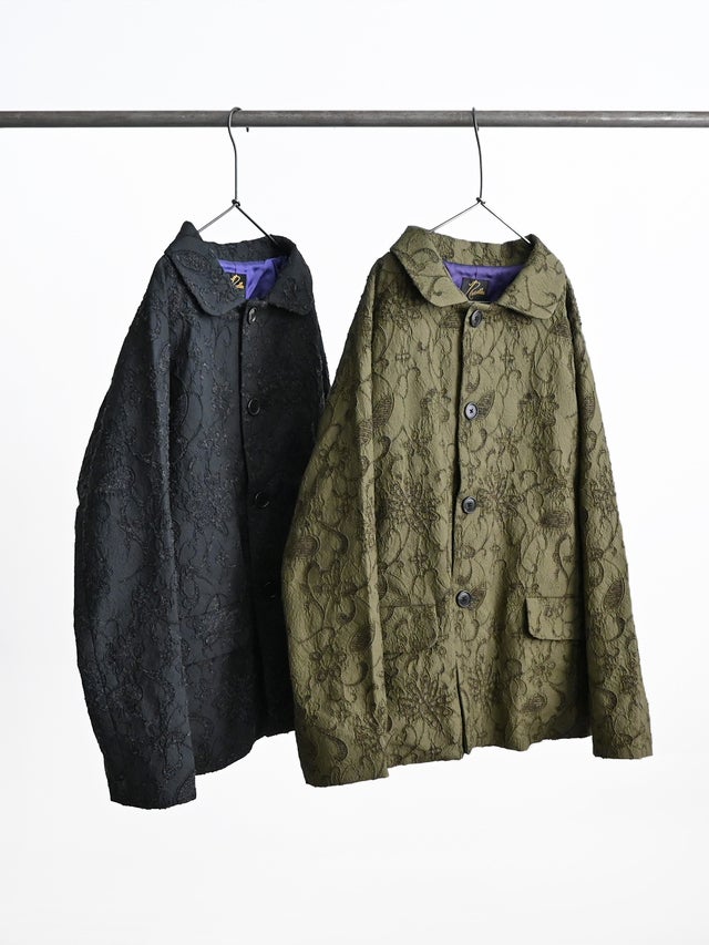 Needles 25aw スタンドカラージャケット パピヨン ジャガード Needles (ニードルズ) Round Collar Jacket - Papillon Jacquard